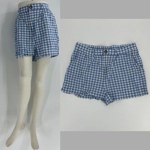 Abound | Nordstrom Sz XL Blue Checkered High Rise Casual Shorts